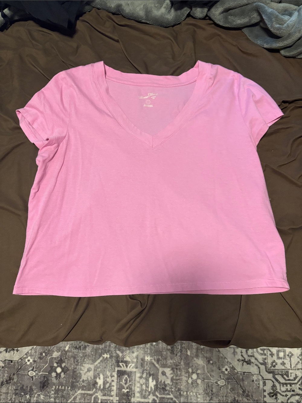 Women's Pink V-Neck Tee